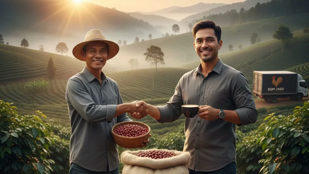 Prosedur Pendaftaran Kemitraan Kopi Jago (c) Ilustrasi AI