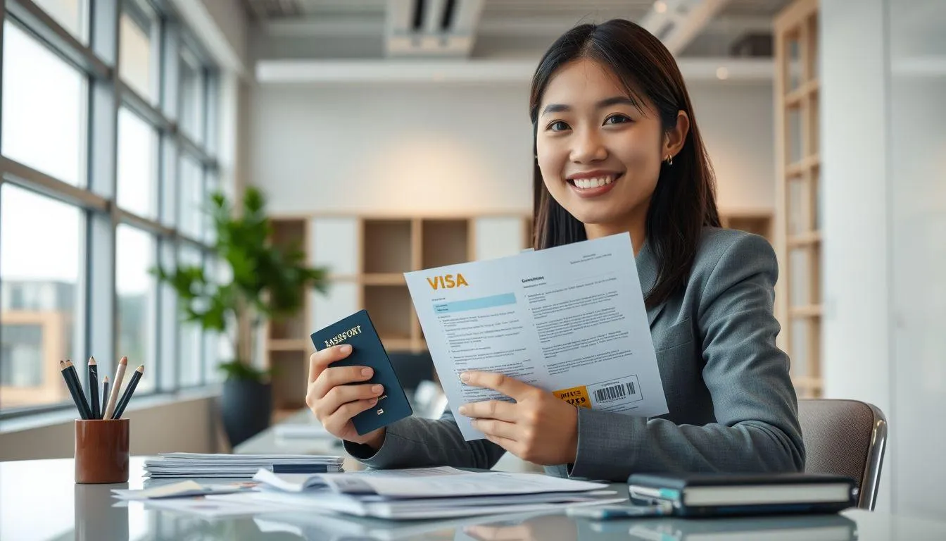 Pengurusan Visa Pelajar dan Persiapan Keberangkatan (c) Ilustrasi AI