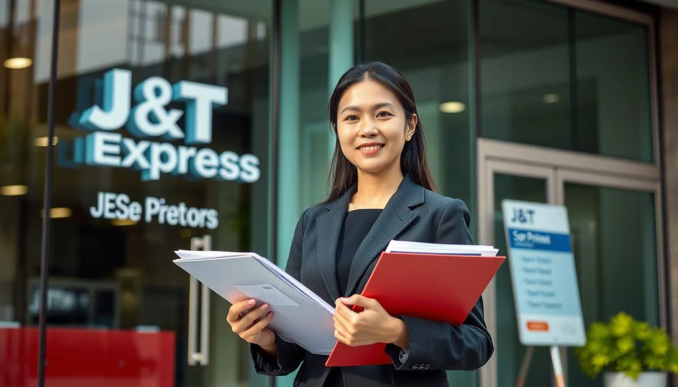 Cara Daftar Kurir J&T Secara Offline (c) Ilustrasi AI