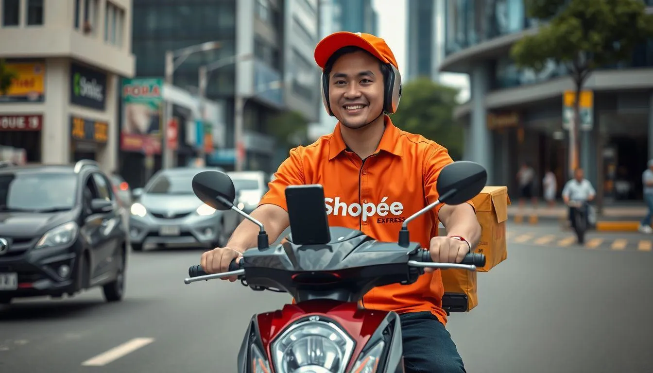 Tips Sukses dan Keuntungan Menjadi Kurir Shopee (c) Ilustrasi AI