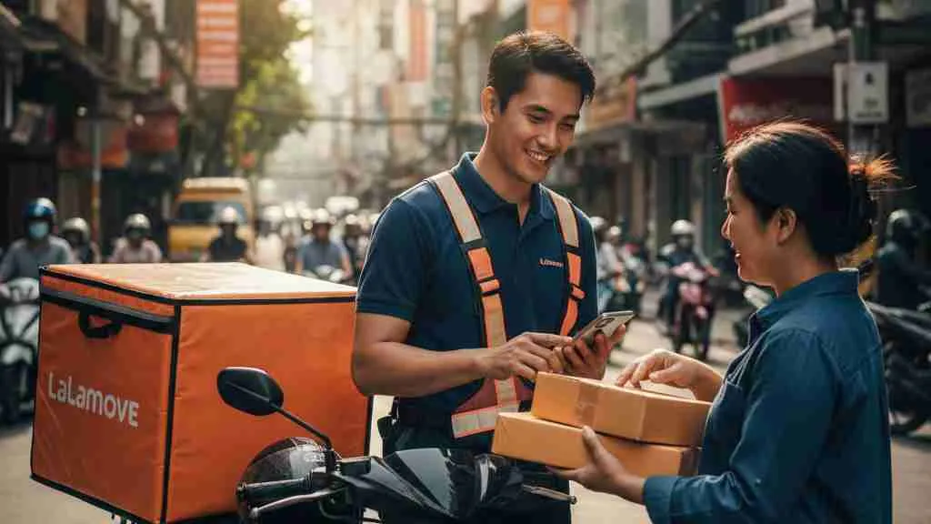 Area Operasional dan Perkembangan Lalamove (c) Ilustrasi AI