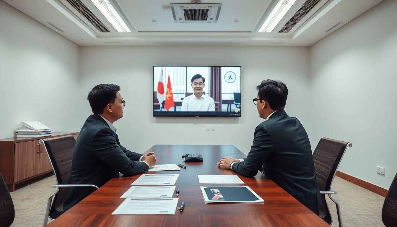 Proses Interview dan Penempatan Kerja (c) Ilustrasi AI