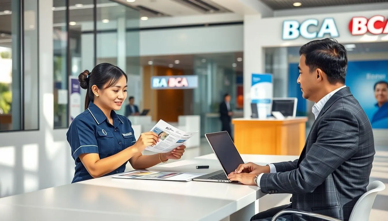 Cara Daftar M Banking BCA Melalui Kantor Cabang (c) Ilustrasi AI