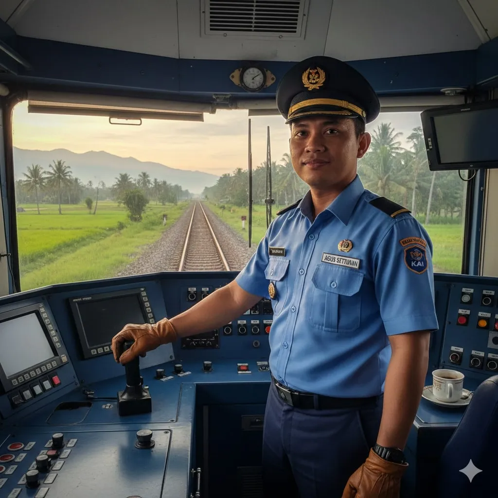 Program Pelatihan dan Sertifikasi Masinis (c) Ilustrasi AI