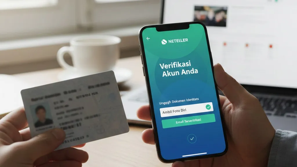 Proses Verifikasi Akun Neteller (c) Ilustrasi AI