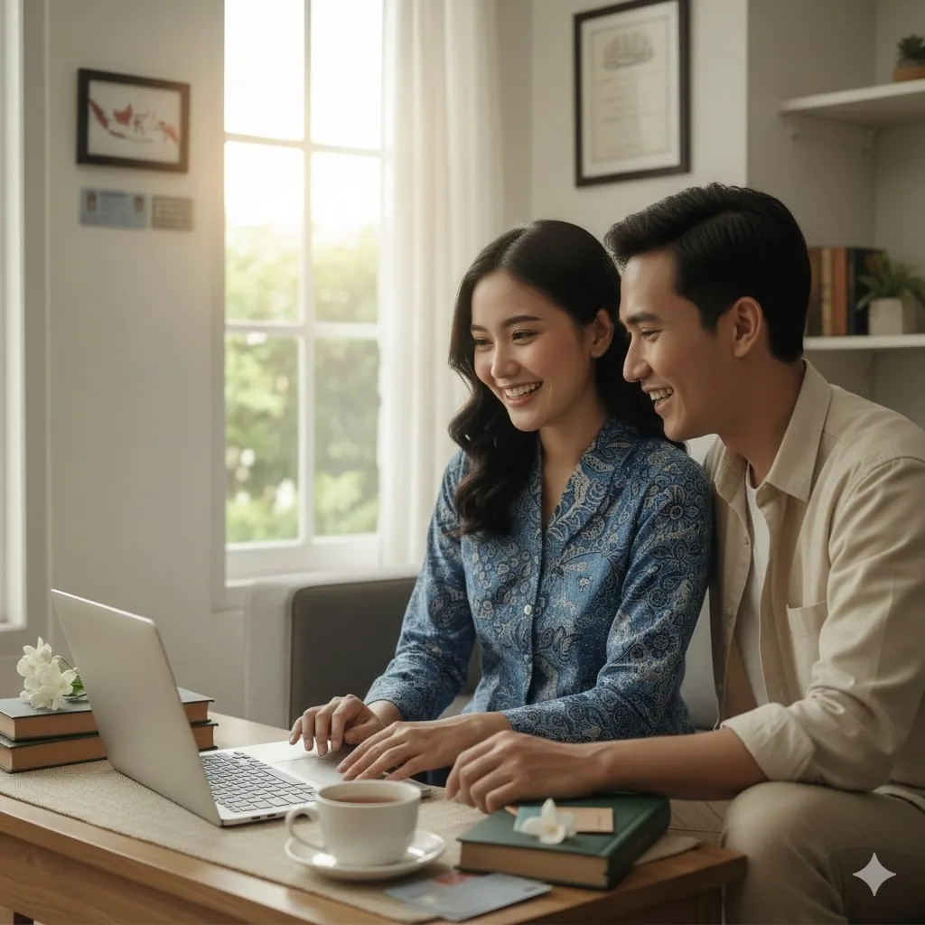 Pengertian dan Manfaat Daftar Nikah Online (c) Ilustrasi AI