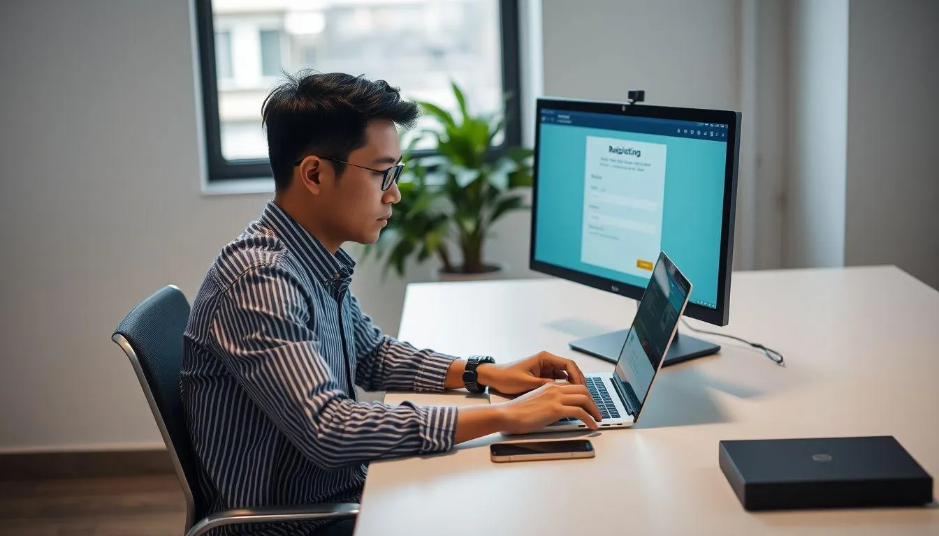 Registrasi Melalui Website Resmi (c) Ilustrasi AI