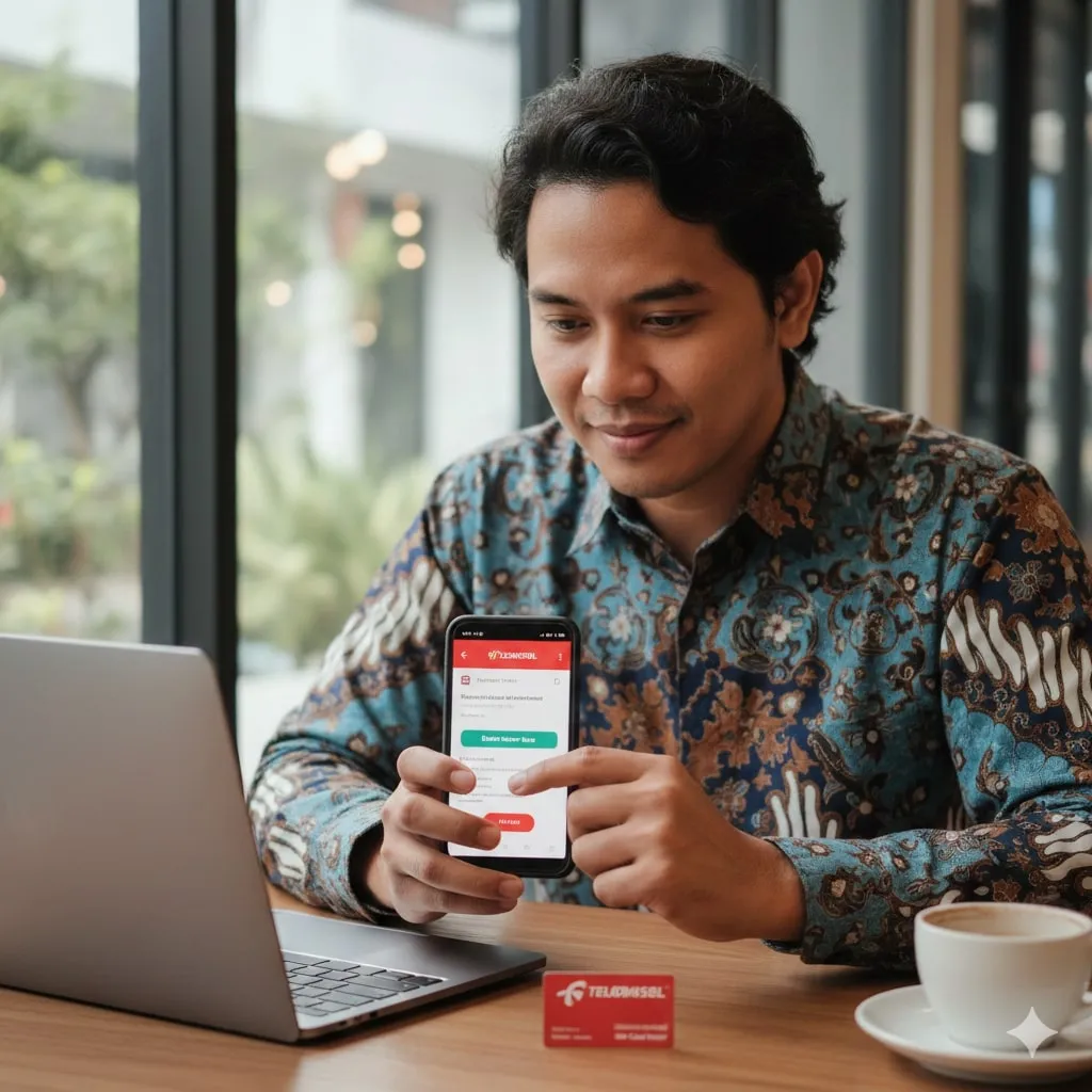 Metode Registrasi Melalui SMS ke 4444 (c) Ilustrasi AI