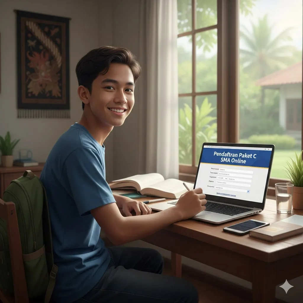 Langkah-Langkah Cara Daftar Paket C SMA Online (c) Ilustrasi AI