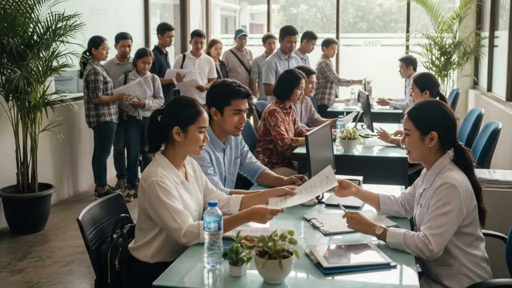 Prosedur Pendaftaran PDAM Offline (c) Ilustrasi AI