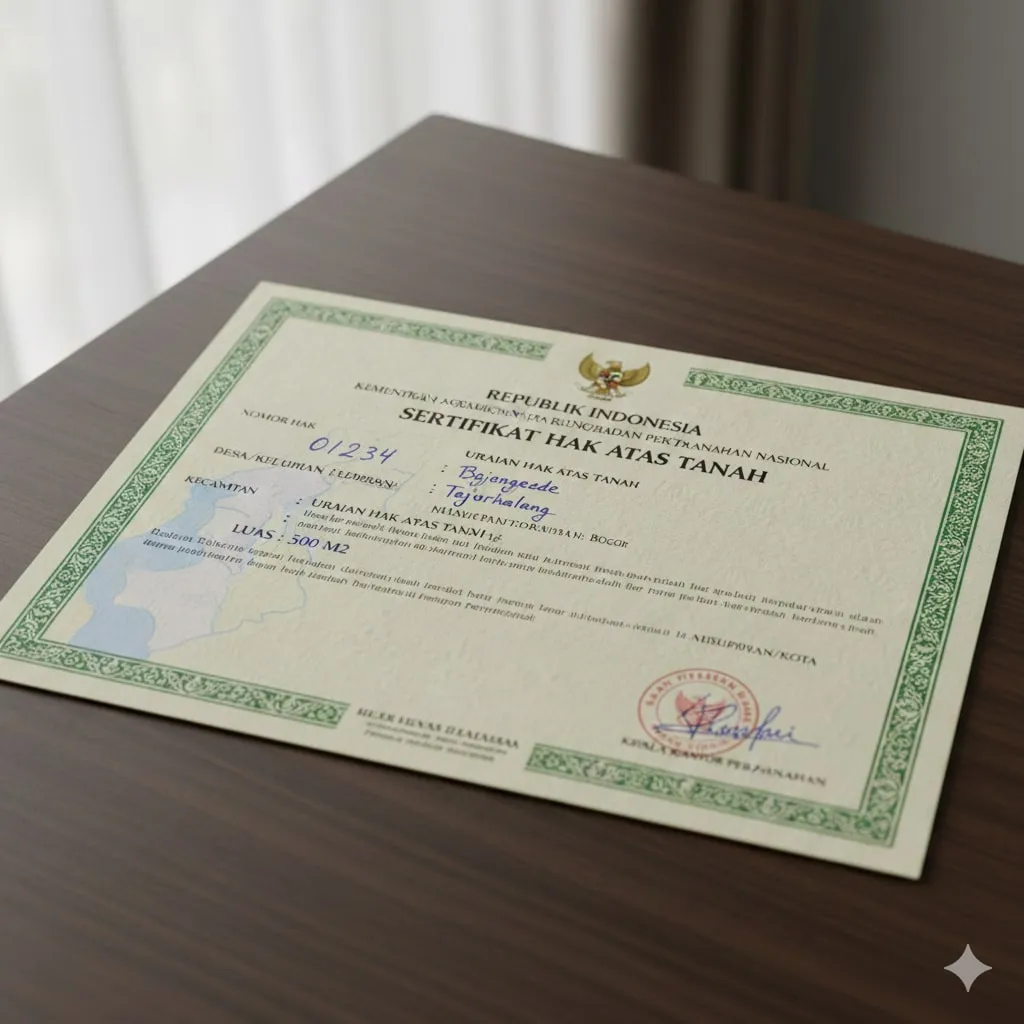 Manfaat dan Keuntungan Pemutihan Sertifikat Tanah (c) Ilustrasi AI
