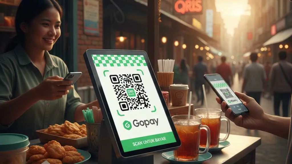 Keuntungan dan Fitur Unggulan GoPay Merchant (c) Ilustrasi AI