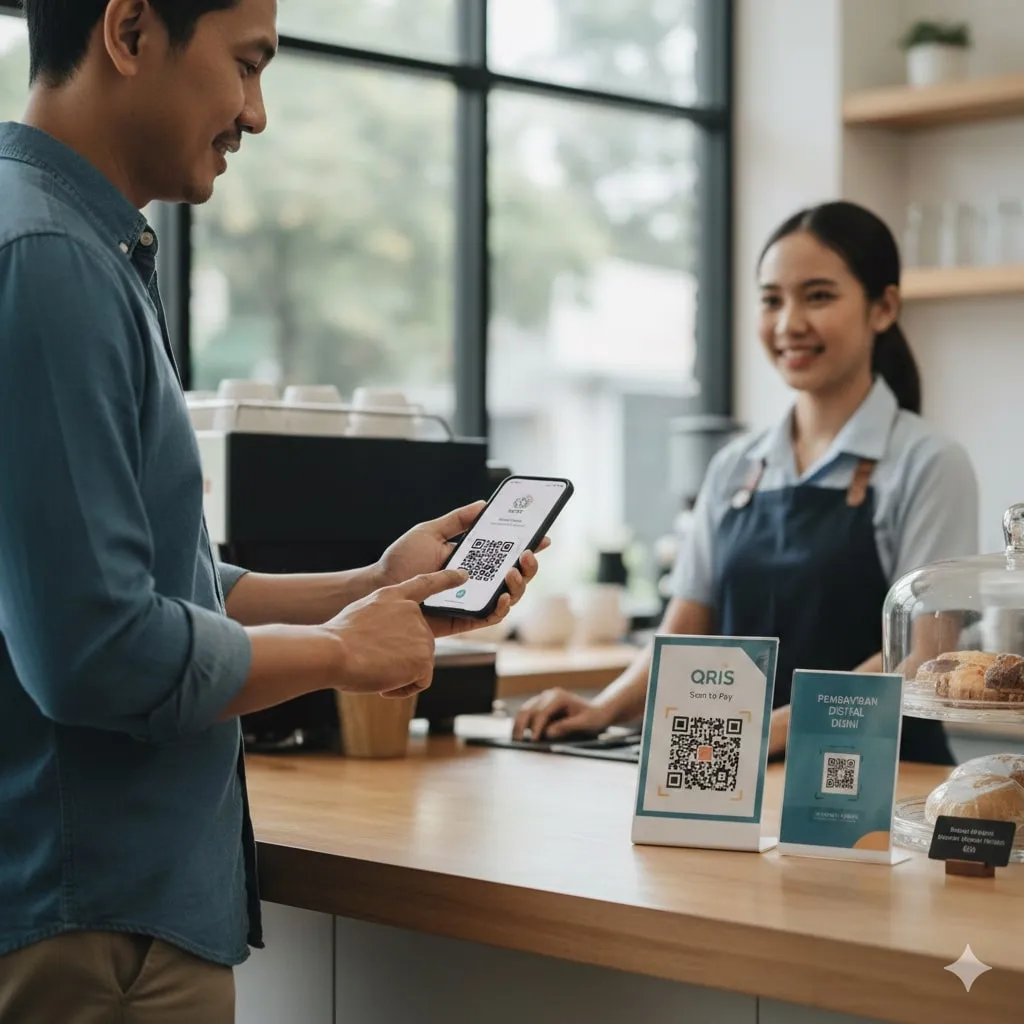 Tips Menggunakan QRIS dengan Aman (c) Ilustrasi AI