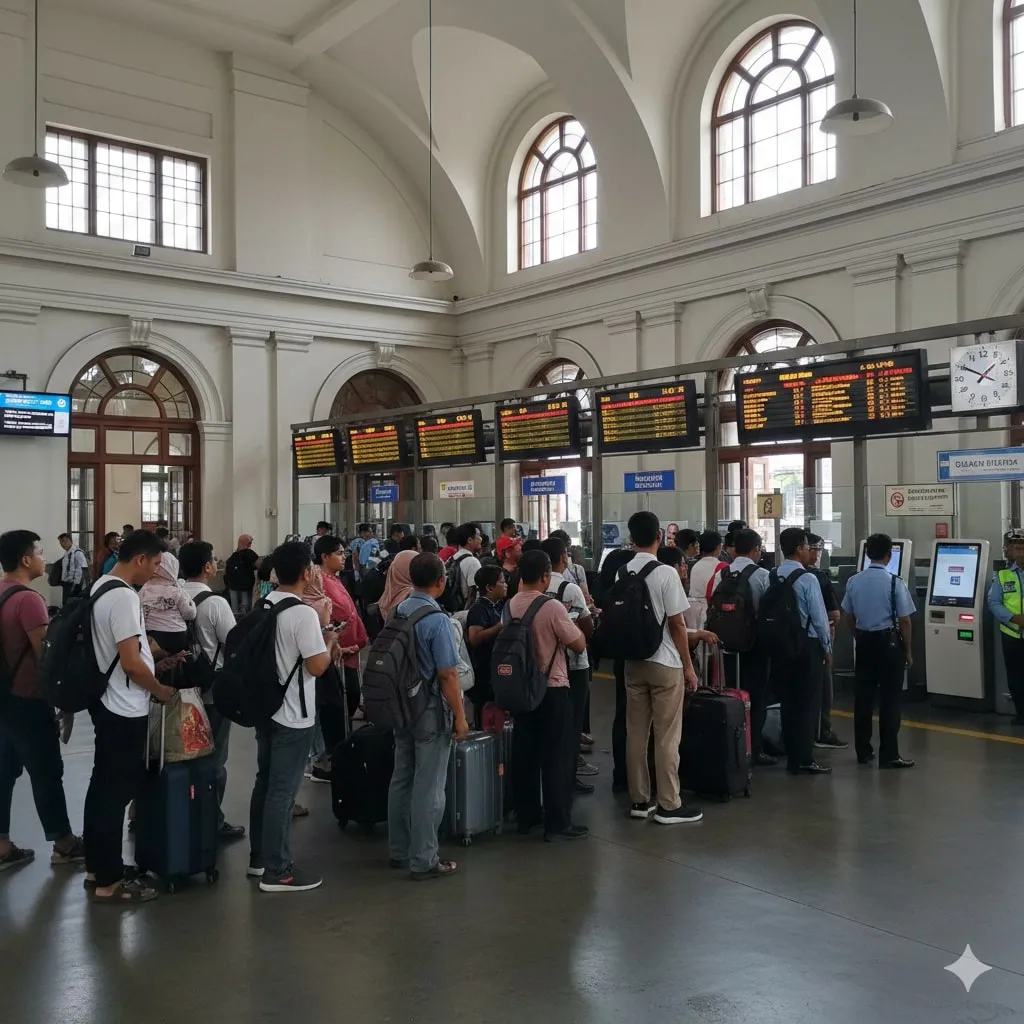 Cara Memesan Tiket dengan Tarif Reduksi Melalui Aplikasi (c) Ilustrasi AI