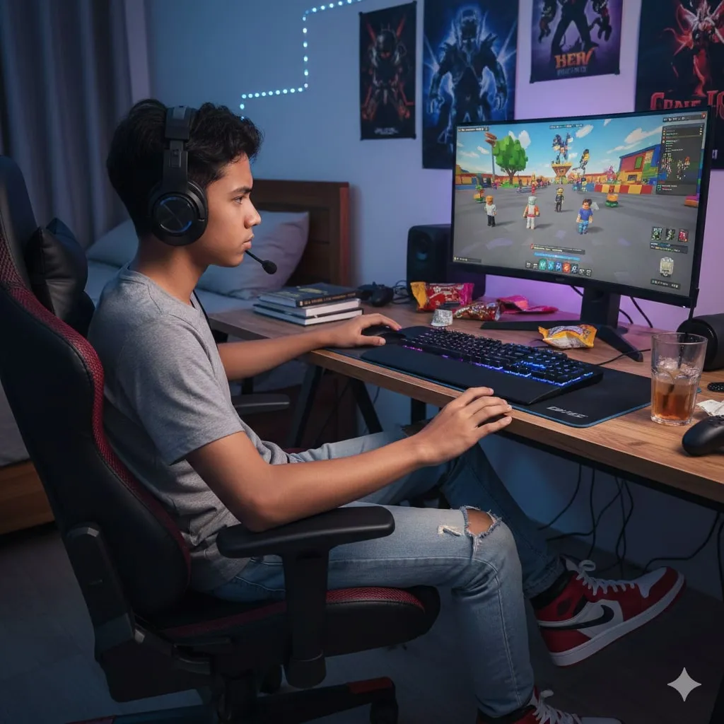 Cara Daftar Roblox Melalui Aplikasi Mobile (c) Ilustrasi AI