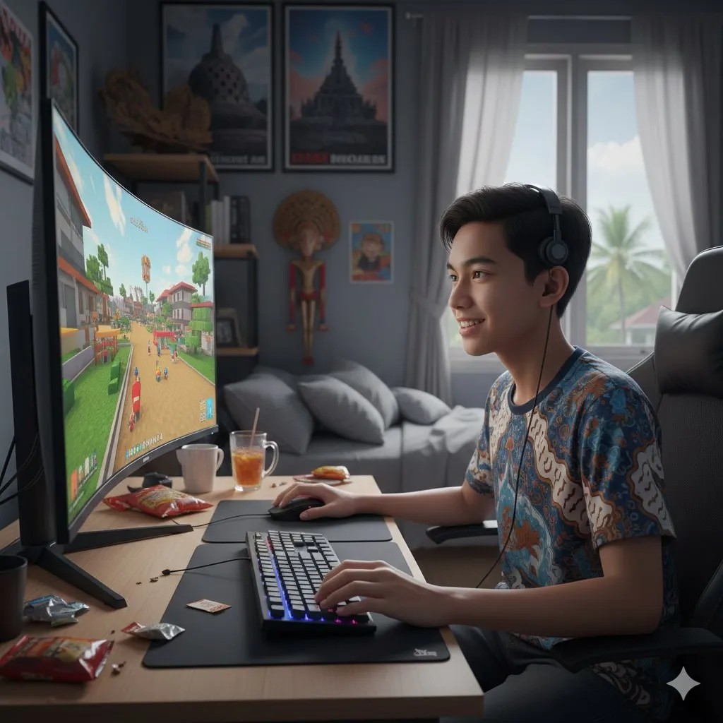 Cara Daftar Roblox Melalui Website Browser (c) Ilustrasi AI