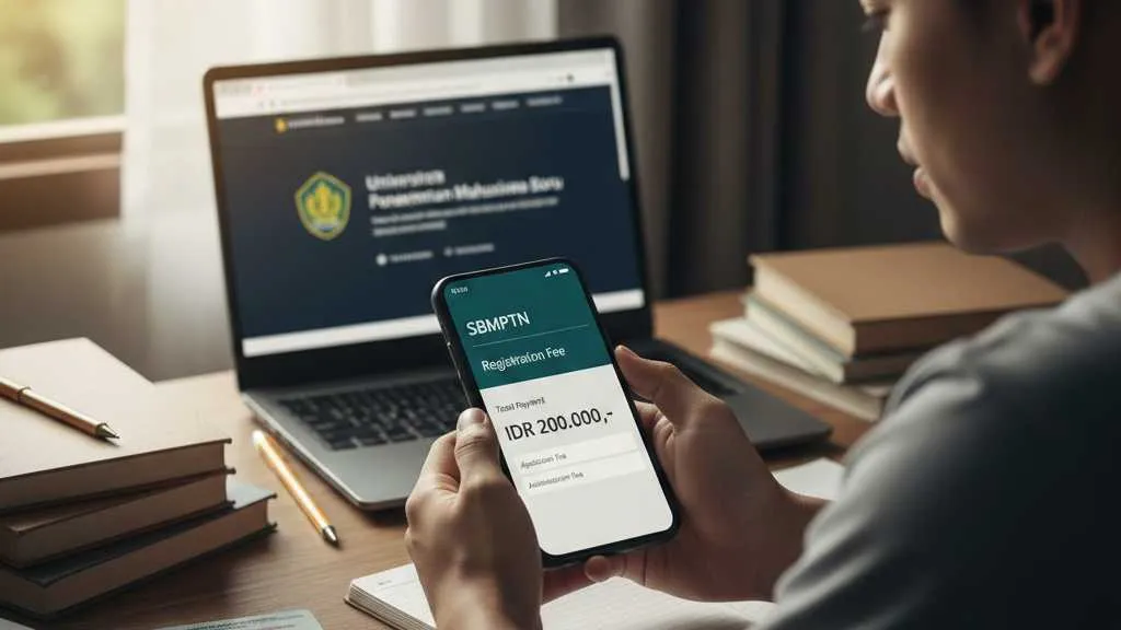 Biaya Pendaftaran SBMPTN (c) Ilustrasi AI