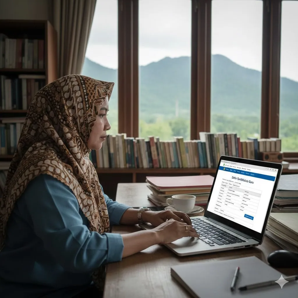 Cara Daftar Sertifikasi Guru di Info GTK (Kemdikbudristek) (c) Ilustrasi AI