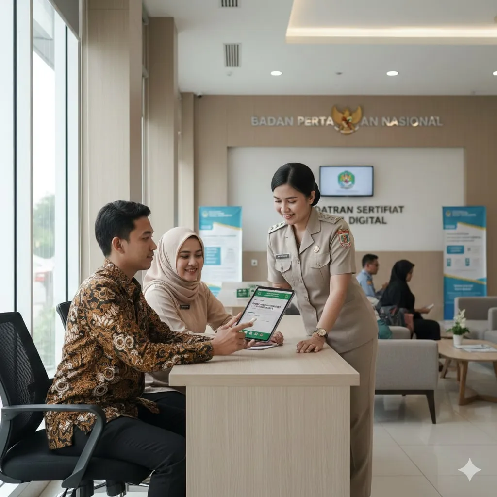 Proses Pendaftaran Tanah Pertama Kali (c) Ilustrasi AI