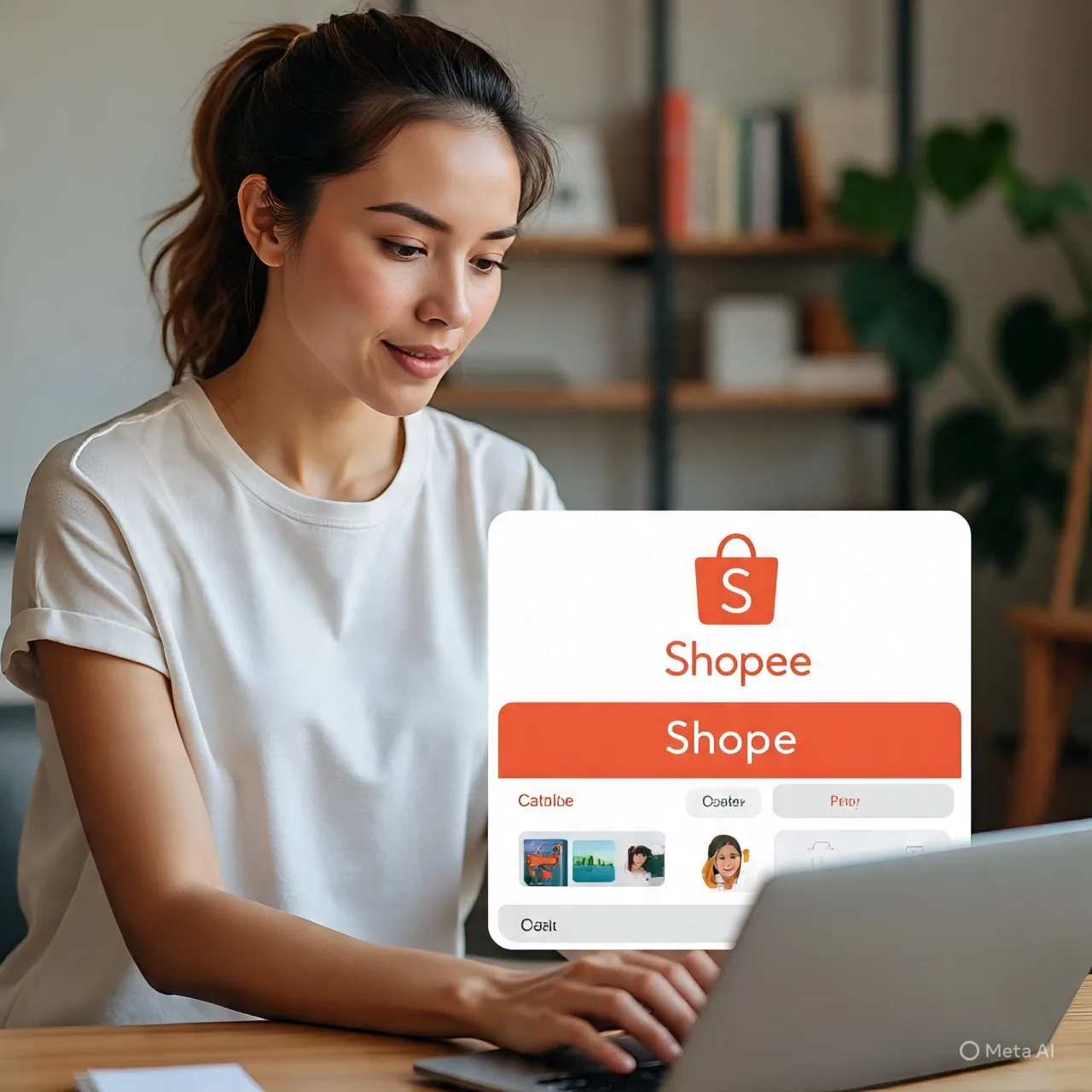 Cara Daftar Shopee Affiliate Melalui Aplikasi Mobile (c) Ilustrasi AI