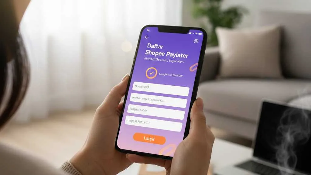 Langkah-langkah Cara Daftar Shopee Paylater (c) Ilustrasi AI