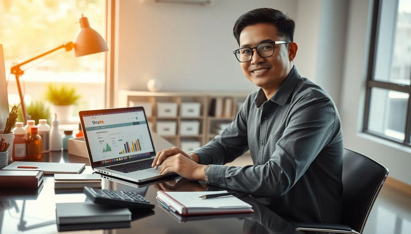 Tips Sukses Berjualan di Shopee untuk Pemula (c) Ilustrasi AI