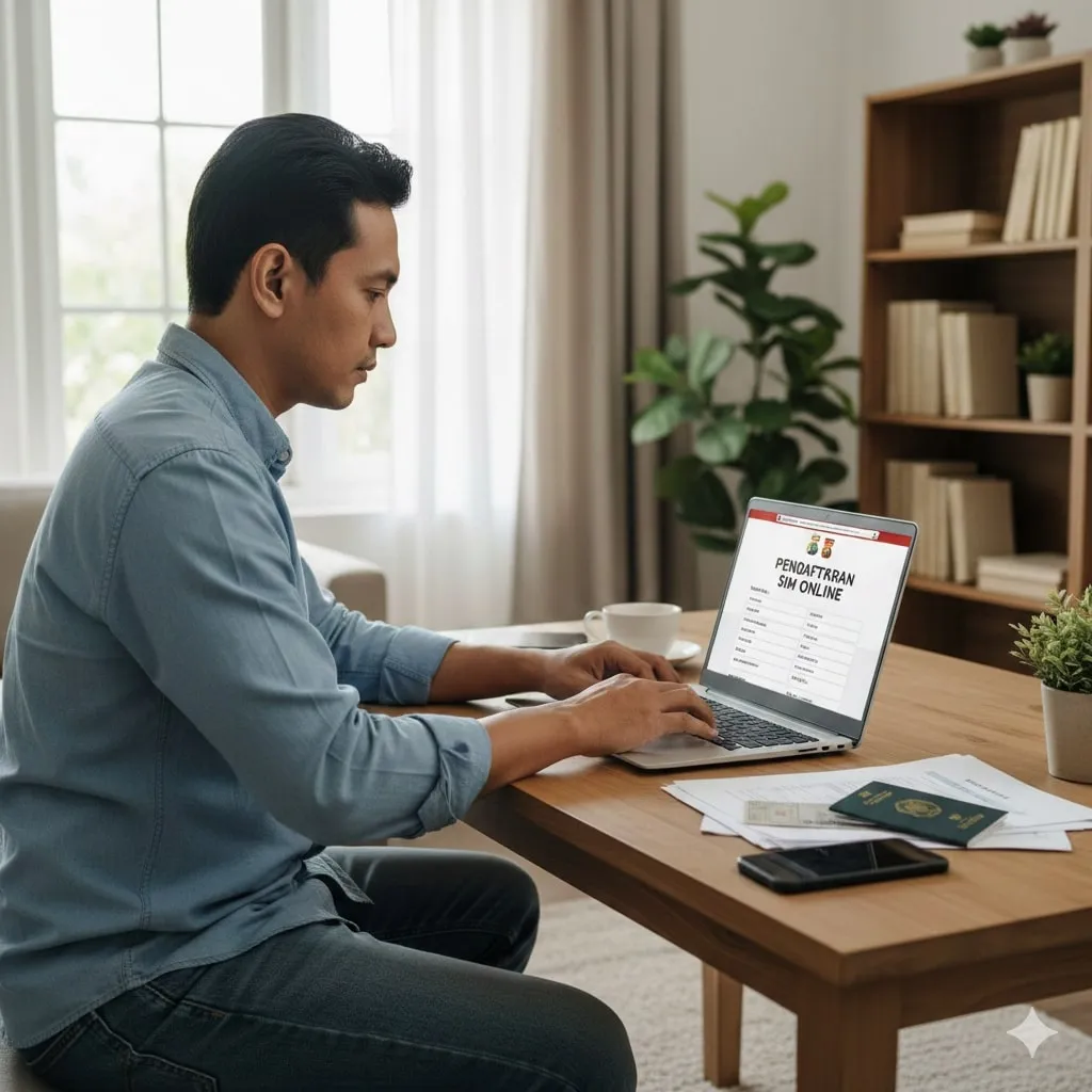 Pengertian dan Manfaat SIM Online (c) Ilustrasi AI