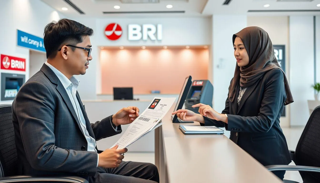 Cara Daftar SMS Banking BRI Melalui Kantor Cabang (c) Ilustrasi AI