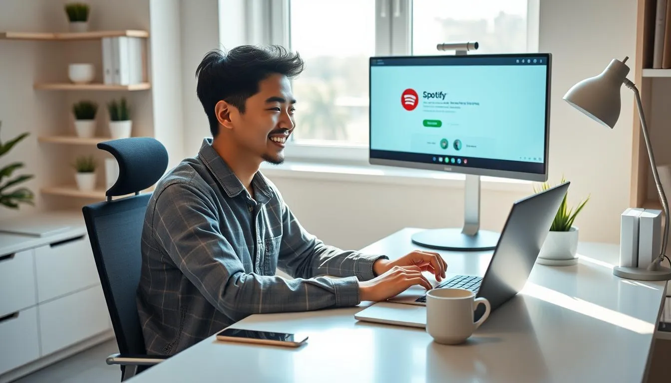 Cara Daftar Akun Spotify Gratis (c) Ilustrasi AI