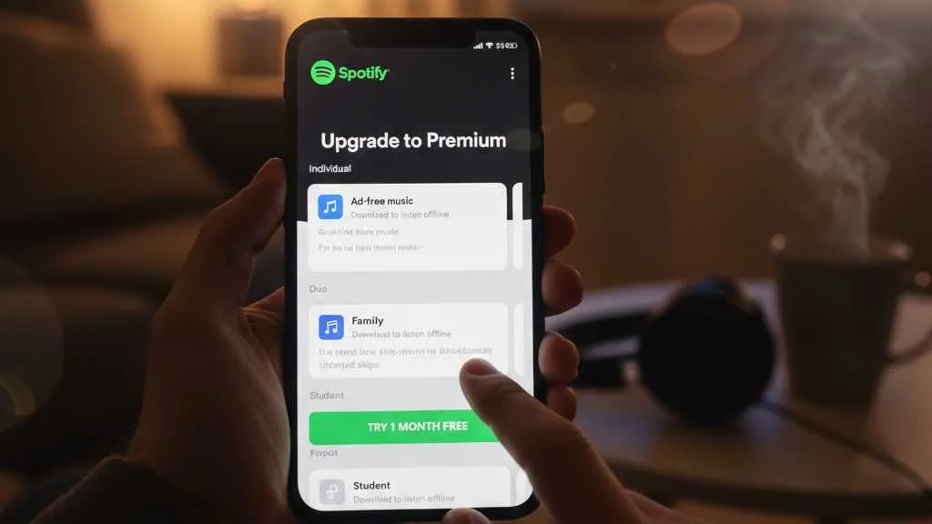 Langkah-Langkah Cara Daftar Spotify Premium (c) Ilustrasi AI