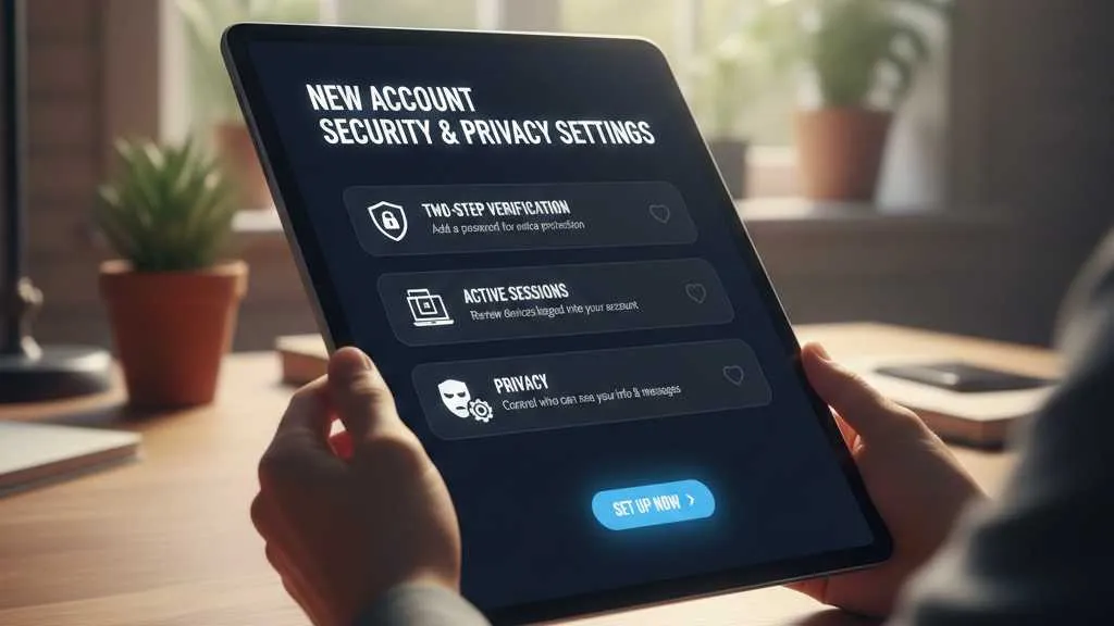 Pengaturan Keamanan dan Privasi Akun Baru (c) Ilustrasi AI