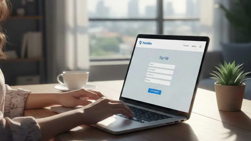 Pengertian dan Jenis Pendaftaran Traveloka (c) Ilustrasi AI