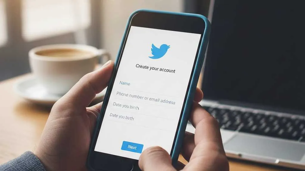 Cara Daftar Twitter Melalui Smartphone (c) Ilustrasi AI