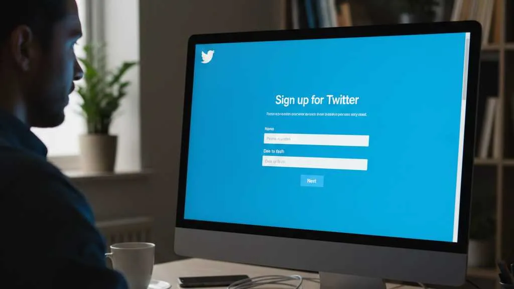 Cara Daftar Twitter Melalui Website (c) Ilustrasi AI