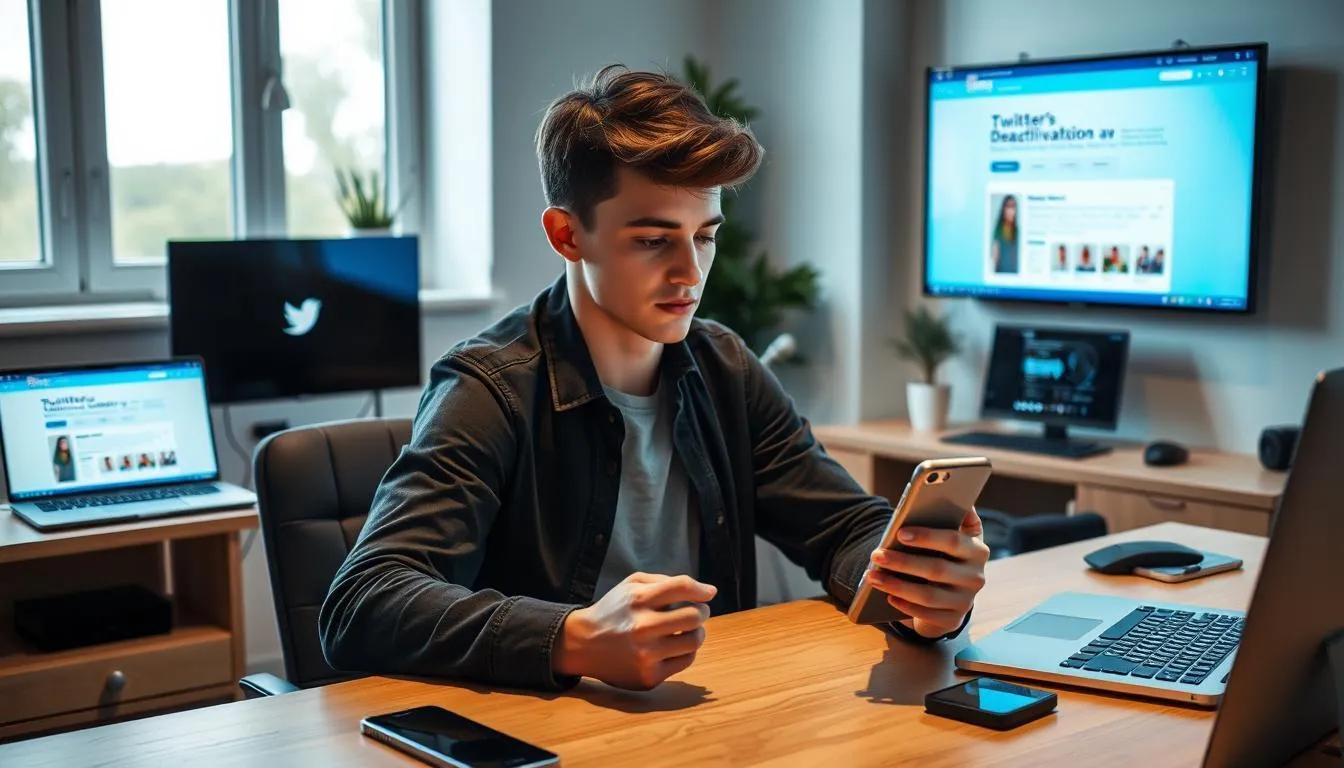 Pengertian Deactivate Twitter (c) Ilustrasi AI