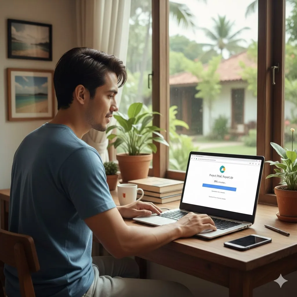 Mengatasi Masalah Download Google Drive (c) Ilustrasi AI