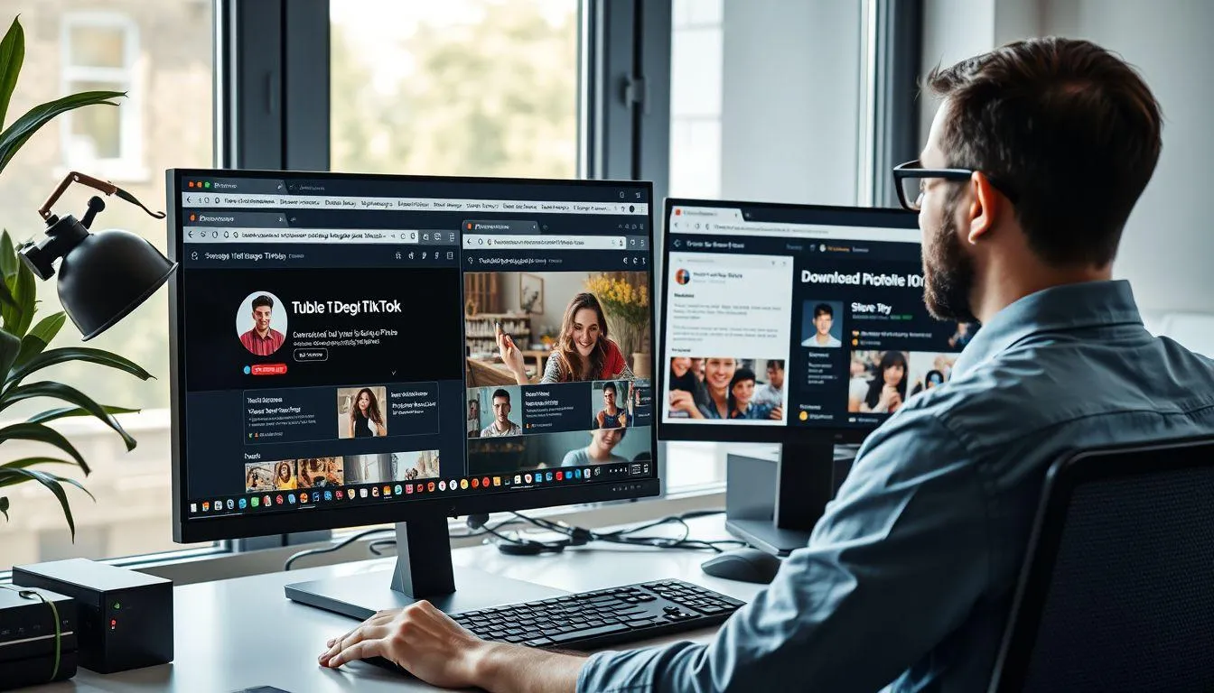 Tools Online untuk Download Foto Profil TikTok (c) Ilustrasi AI