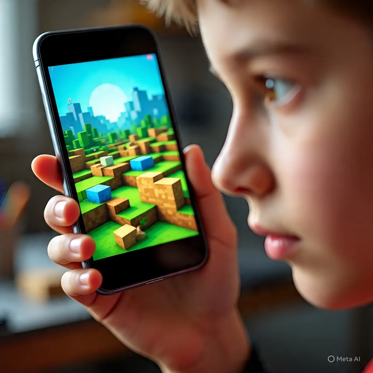 Tips Bermain Minecraft Gratis di HP (c) Ilustrasi AI