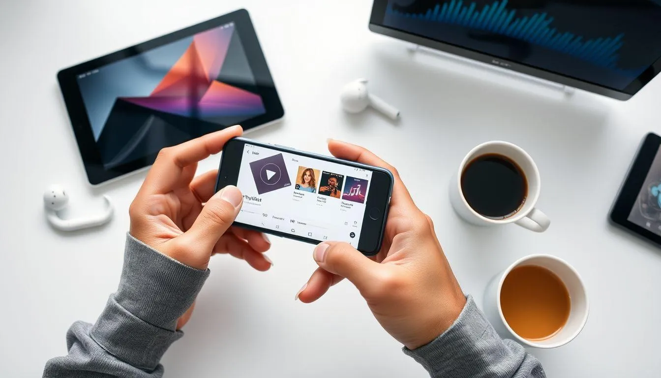 Aplikasi Mobile untuk Download Musik (credit:Image by AI)