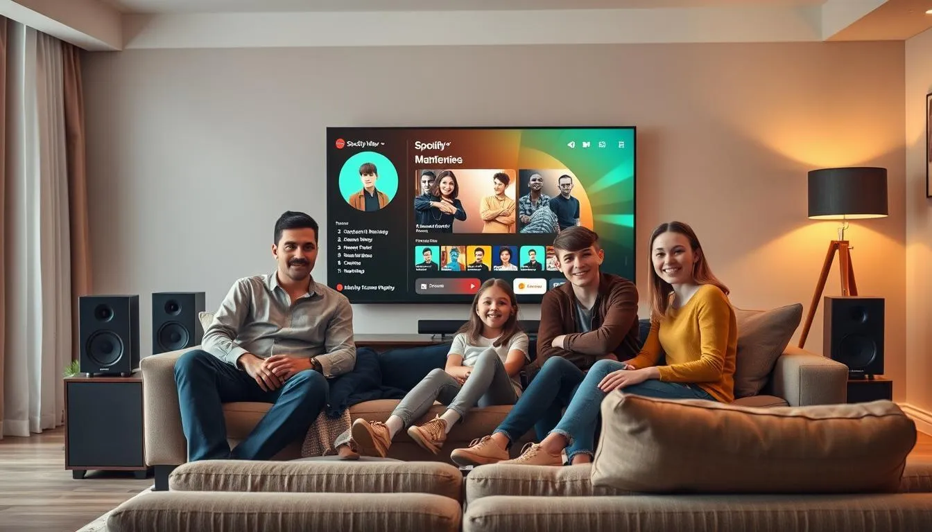 Apa itu Spotify dan Mengapa Menggunakannya di Smart TV? (c) Ilustrasi AI