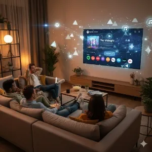 Fitur Spotify Premium di TV (c) Ilustrasi AI