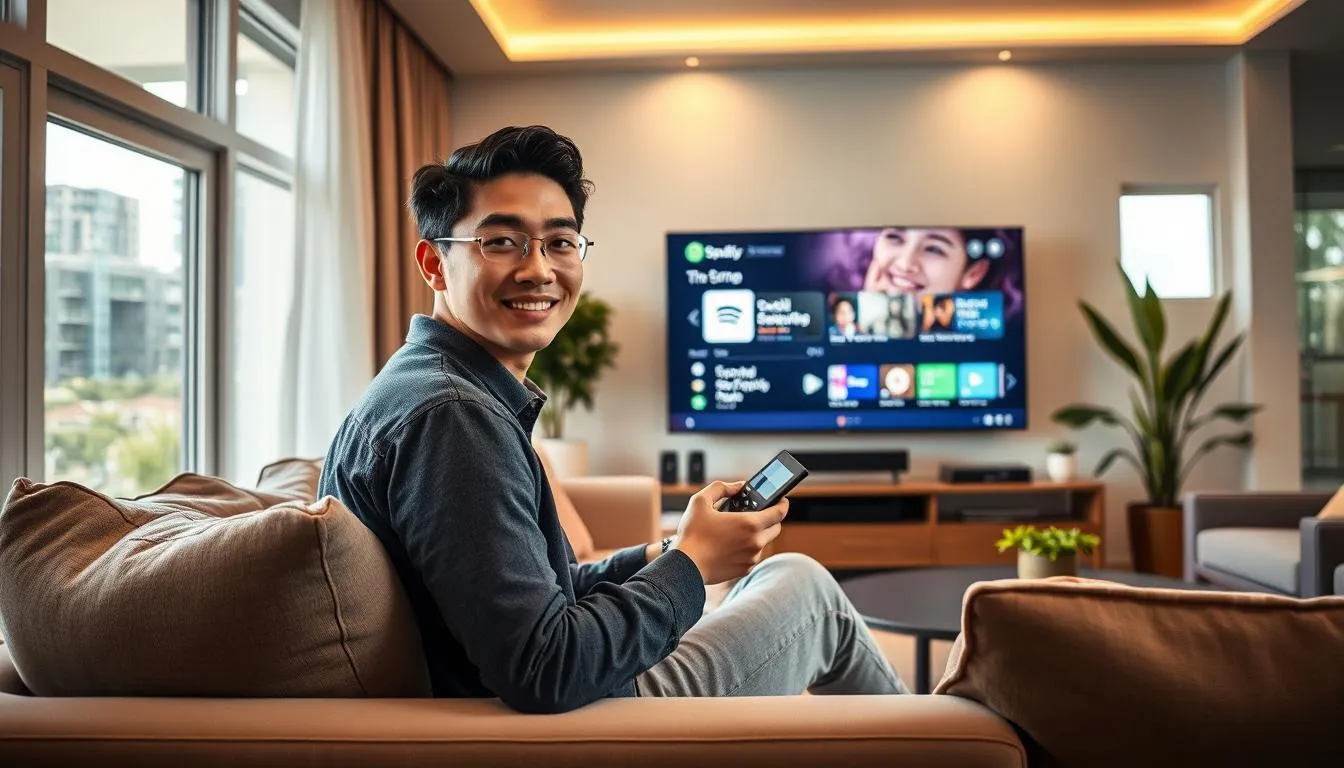 Persiapan Sebelum Mengunduh Spotify di TV (c) Ilustrasi AI