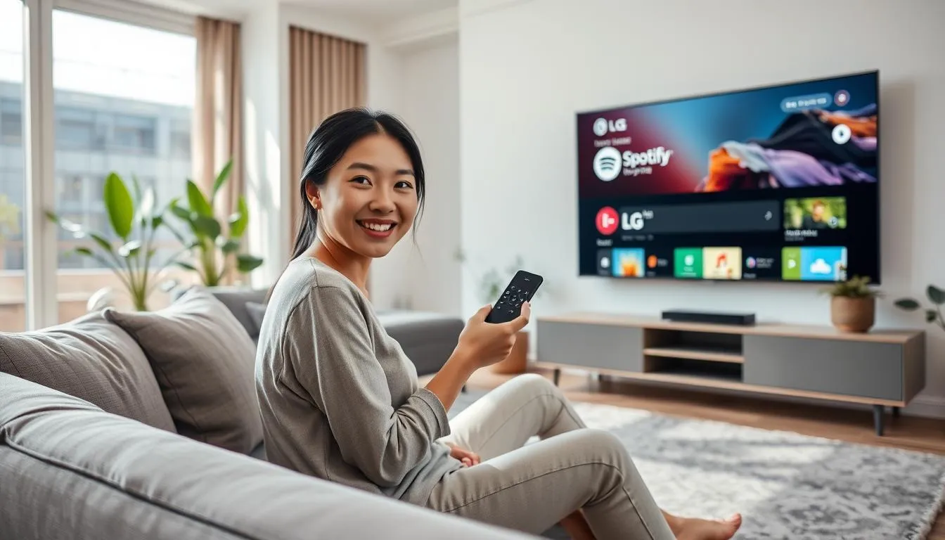 Cara Download Spotify di LG Smart TV (c) Ilustrasi AI