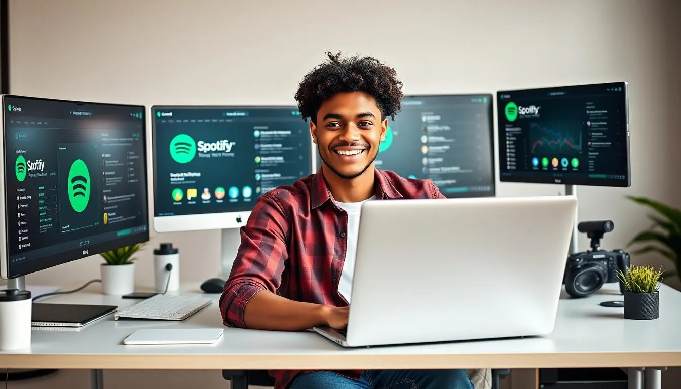 Cara Download Spotify di PC (c) Ilustrasi AI