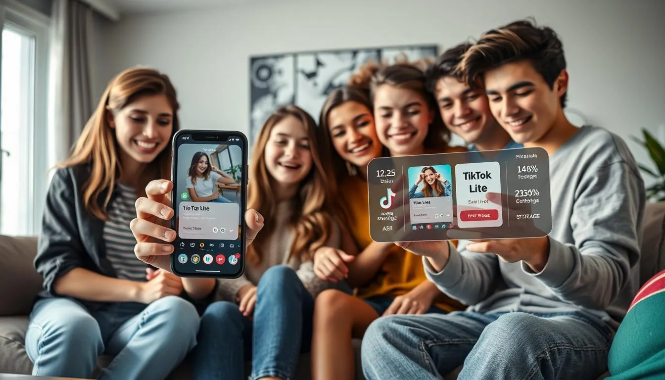 Perbedaan TikTok Lite dan TikTok Reguler (c) Ilustrasi AI