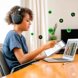 Cara Menghapus Lagu dari Playlist Spotify (c) Ilustrasi AI