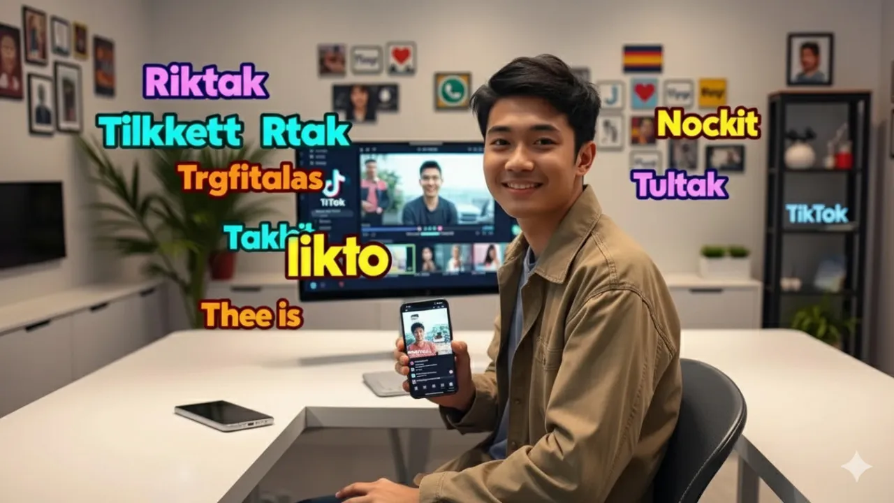 Memahami Fitur Teks di TikTok (c) Ilustrasi AI