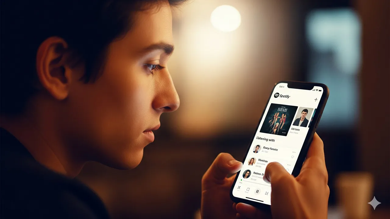 Fitur Sosial Lainnya di Spotify (c) Ilustrasi AI