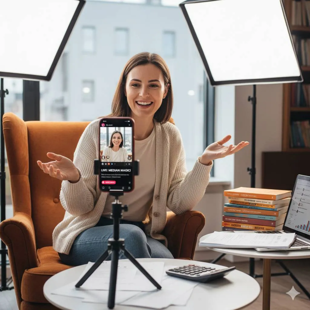 Pengertian Live Streaming di TikTok (c) Ilustrasi AI