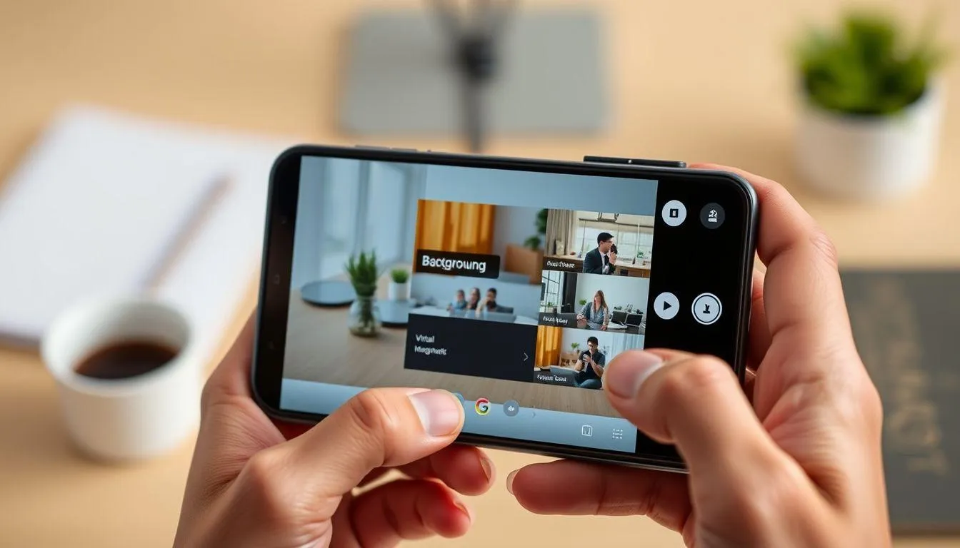Cara Ganti Background Google Meet di HP Android (credit:Image by AI)